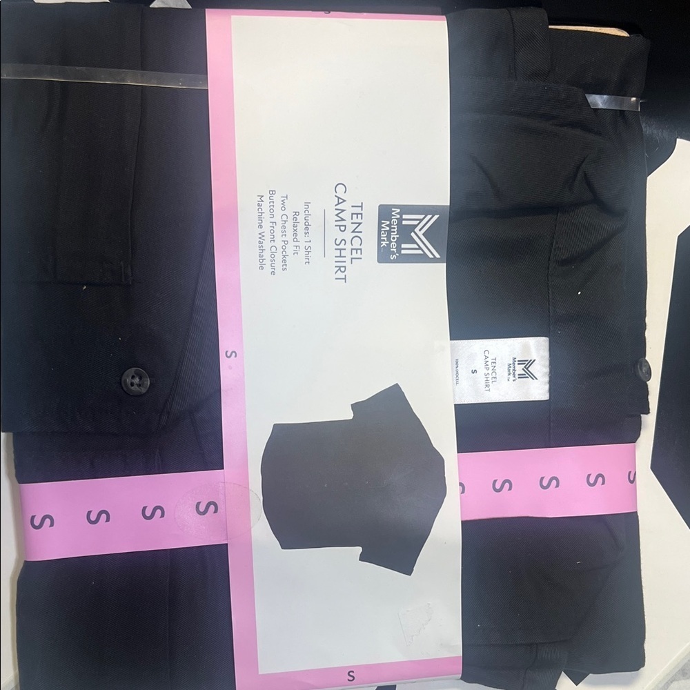 Women Black Tencel Camp Shirt - image 1